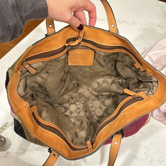 Coach suede wave tote bag - Picture 5 of 6